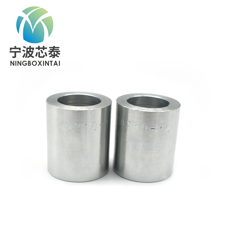 High Quality 01200 CNC Mechanical Hose Coupling Pipe Fitting Carbon Steel Forged Zinc Plated Hydraulic Parts Ferrule 2021