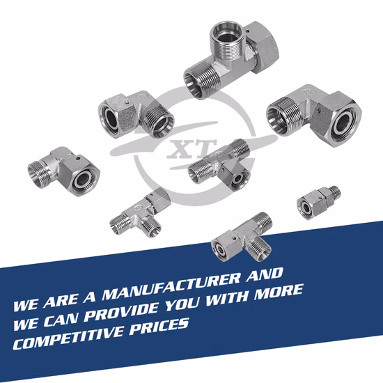 Adaptateur de tuyau pivotant métrique Adaptateur en acier hydraulique