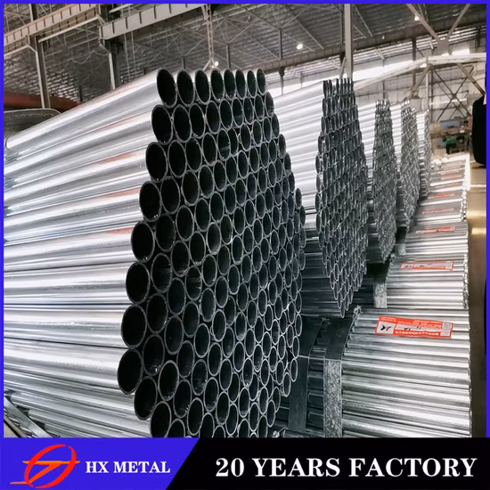Usine directement vente 20mm 50mm 100mm 150mm 200mm 219mm diamètre extérieur tuyau en acier galvanisé pour mine de charbon