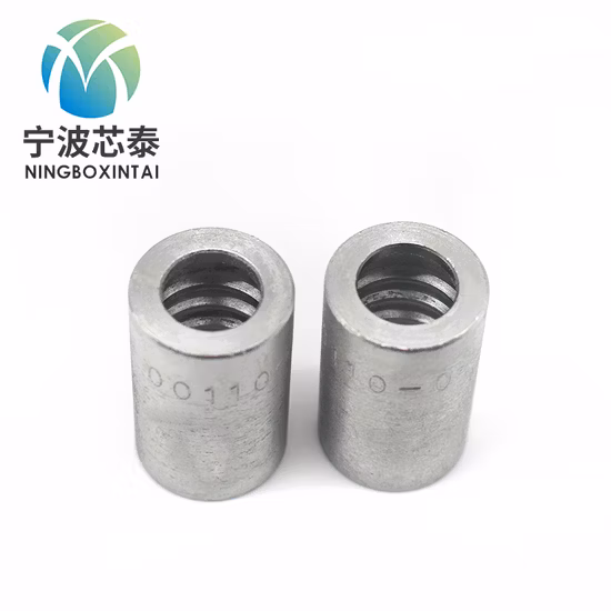 Fabricant de prix de virole de raccord de tuyau personnalisé 00210 00402 SAE 100r13 Verrouillage de flexible à six fils Verrouillage de virole hydraulique Pièces galvanisées Virole de flexible