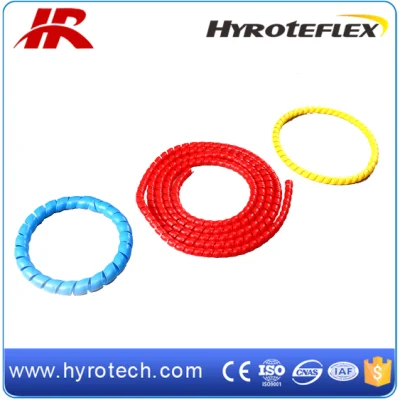 Protège-tuyau en plastique rouge/protecteur de tuyau à ressort coloré