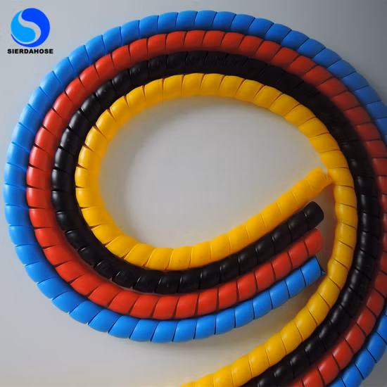Commerce de gros en plastique Spiral Wrap Protection Spring Flexible Guard