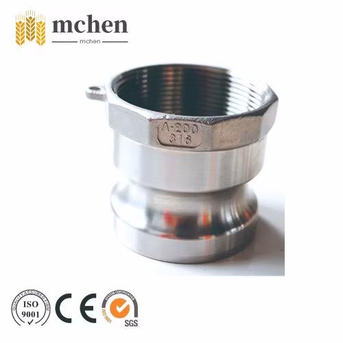 Raccord de tuyau d'accouplement en aluminium Camlock Raccords rapides