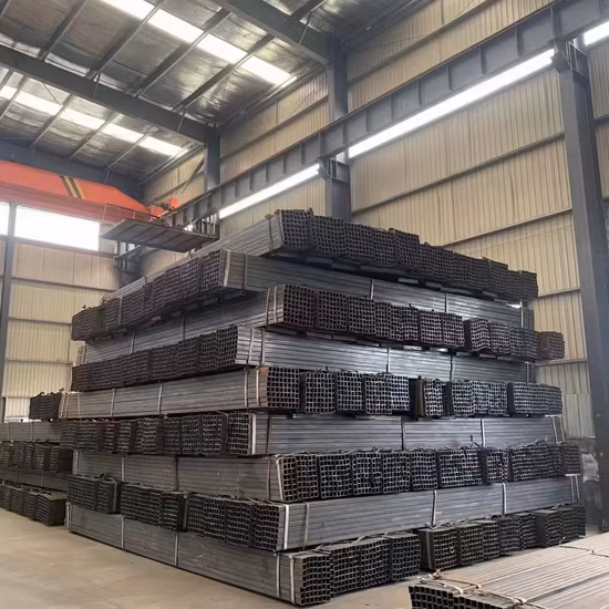 20mm 50mm 100mm 150mm 200mm 219mm diamètre extérieur carré rectangulaire tube en acier galvanisé à chaud